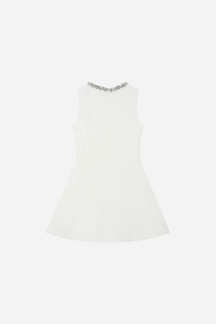 An image of a   13436 Embellished Neckline A-Line Dress by  Mirra Masa