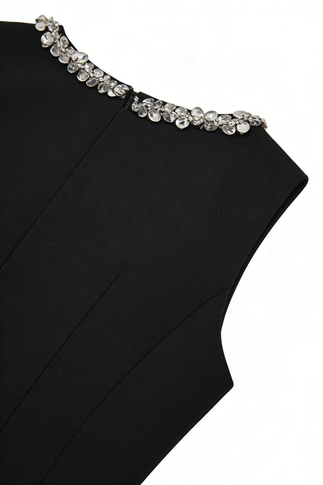 An image of a   13436 Embellished Neckline A-Line Dress by  Mirra Masa