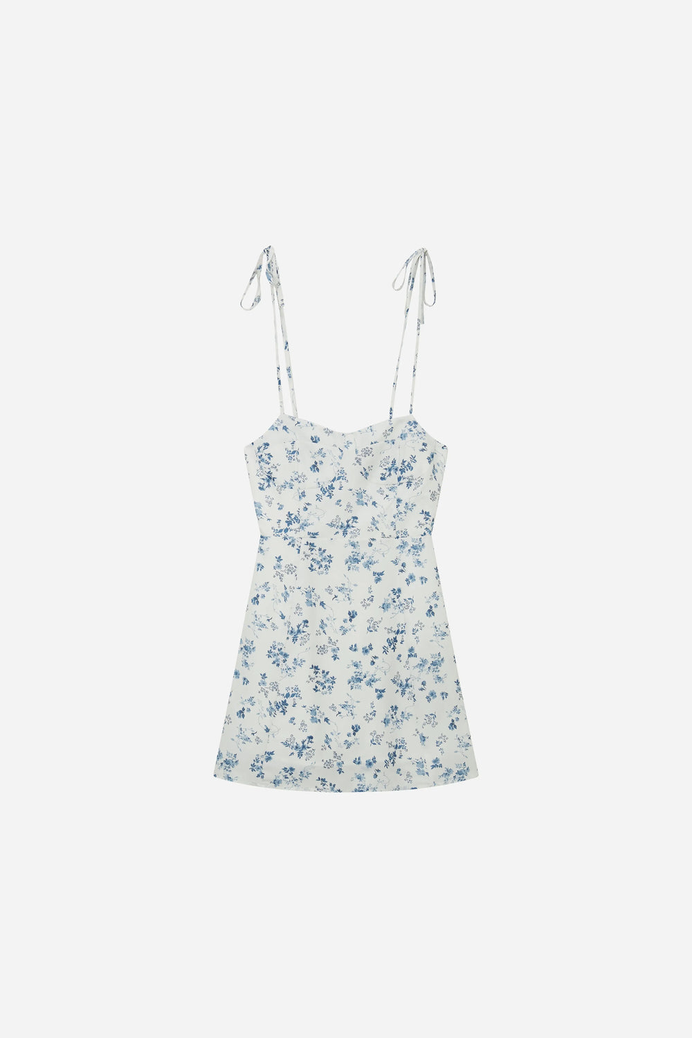 An image of a   13737 Floral Tie-Strap Mini Dress by  Mirra Masa