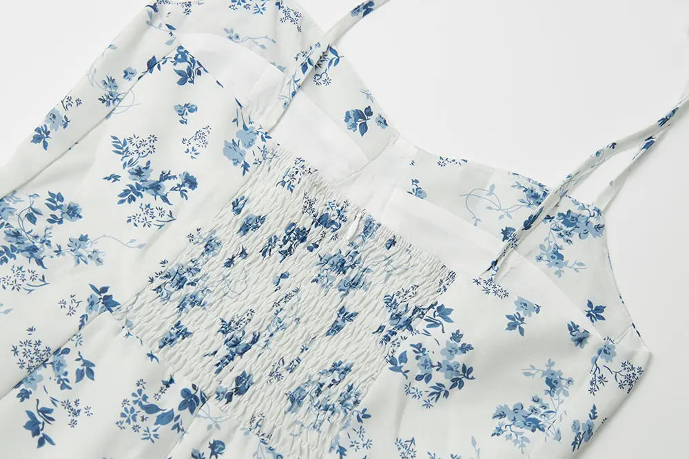 An image of a   13737 Floral Tie-Strap Mini Dress by  Mirra Masa