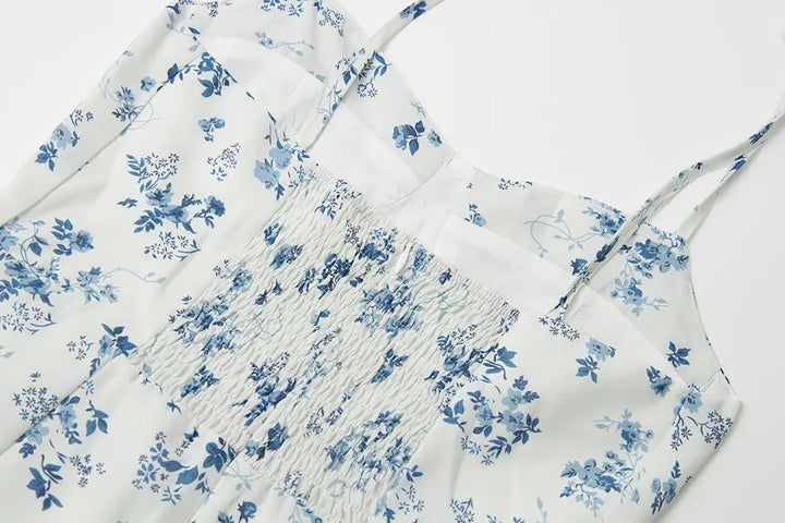 An image of a   13737 Floral Tie-Strap Mini Dress by  Mirra Masa