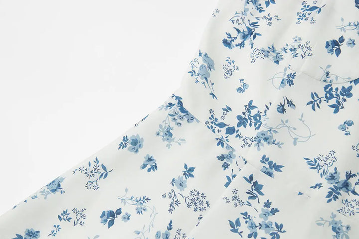 An image of a   13737 Floral Tie-Strap Mini Dress by  Mirra Masa