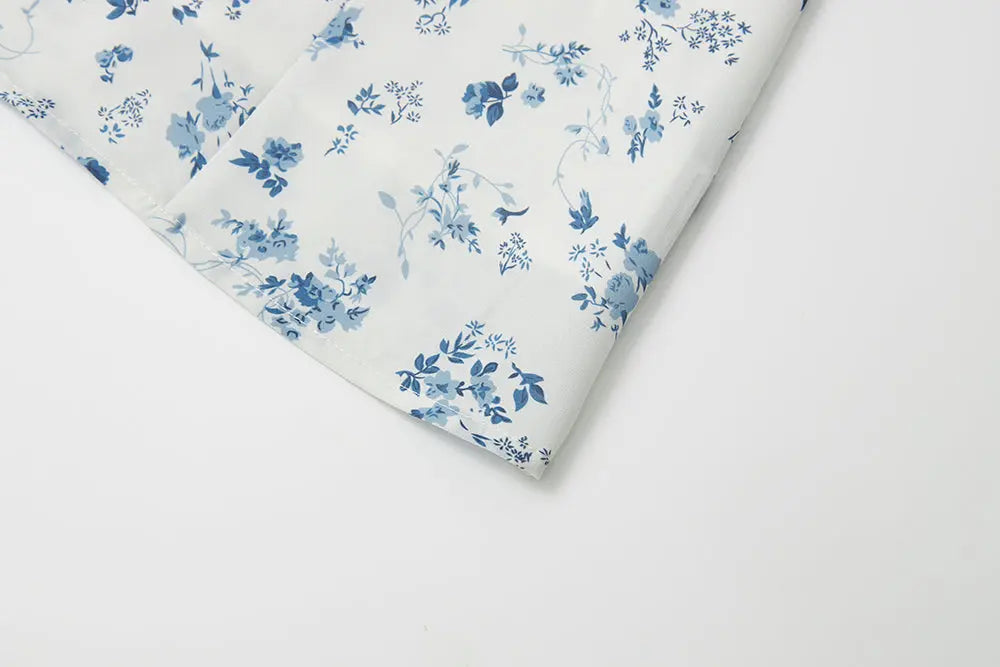 An image of a   13737 Floral Tie-Strap Mini Dress by  Mirra Masa