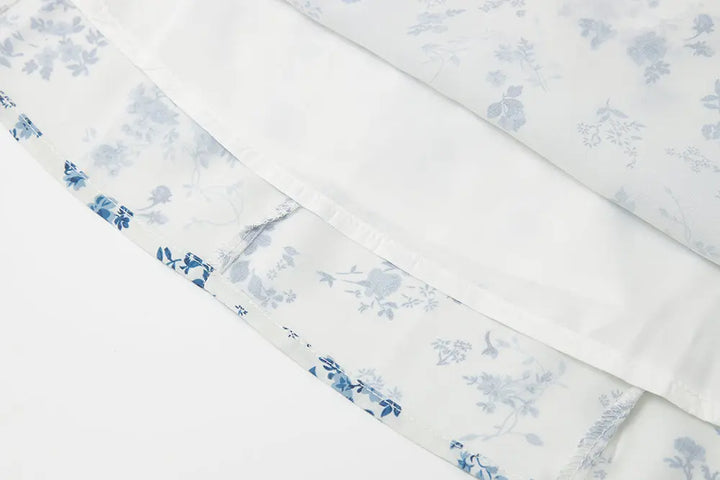 An image of a   13737 Floral Tie-Strap Mini Dress by  Mirra Masa