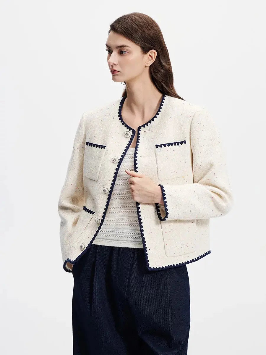 An image of a   14339 Parisian Confetti Tweed Jacket by  Mirra Masa