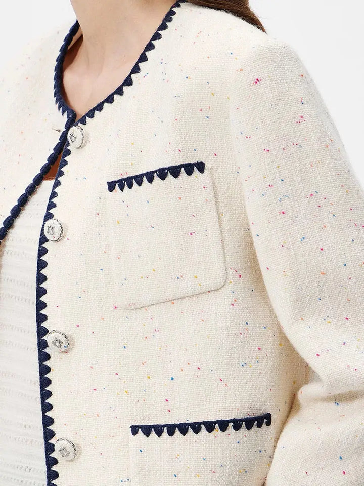 An image of a   14339 Parisian Confetti Tweed Jacket by  Mirra Masa