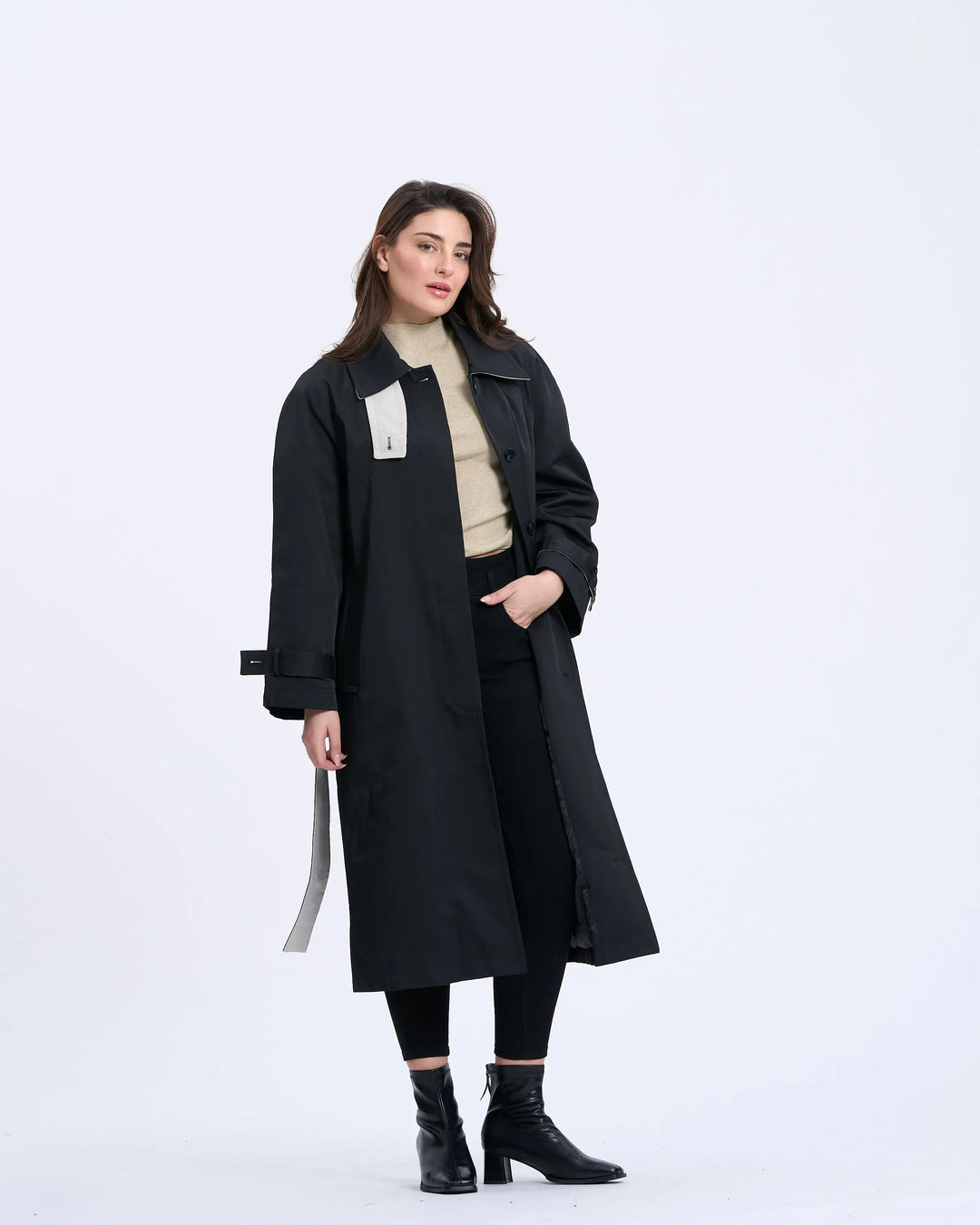 An image of a   15856 Classic Trench Coat by  Mirra Masa