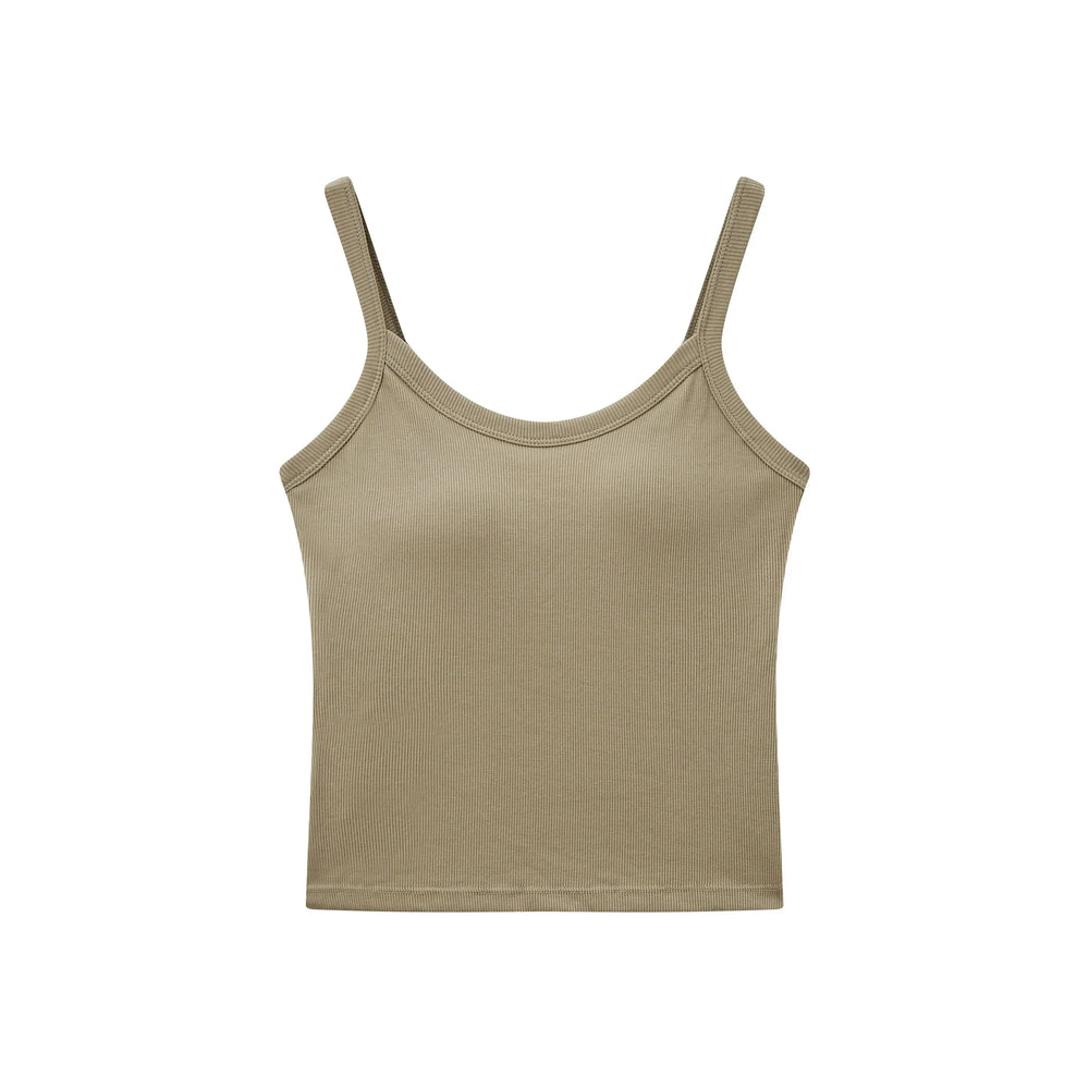 An image of a  Khaki / One-Size 1805C Cami Top by  Mirra Masa