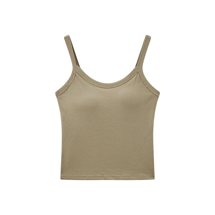 An image of a  Khaki / One-Size 1805C Cami Top by  Mirra Masa