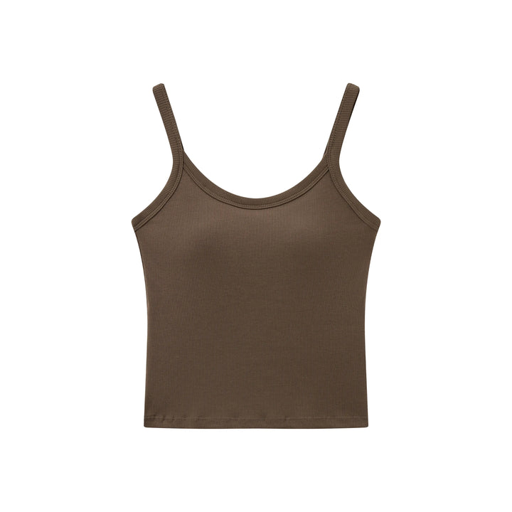 An image of a  Dark Khaki / One-Size 1805C Cami Top by  Mirra Masa