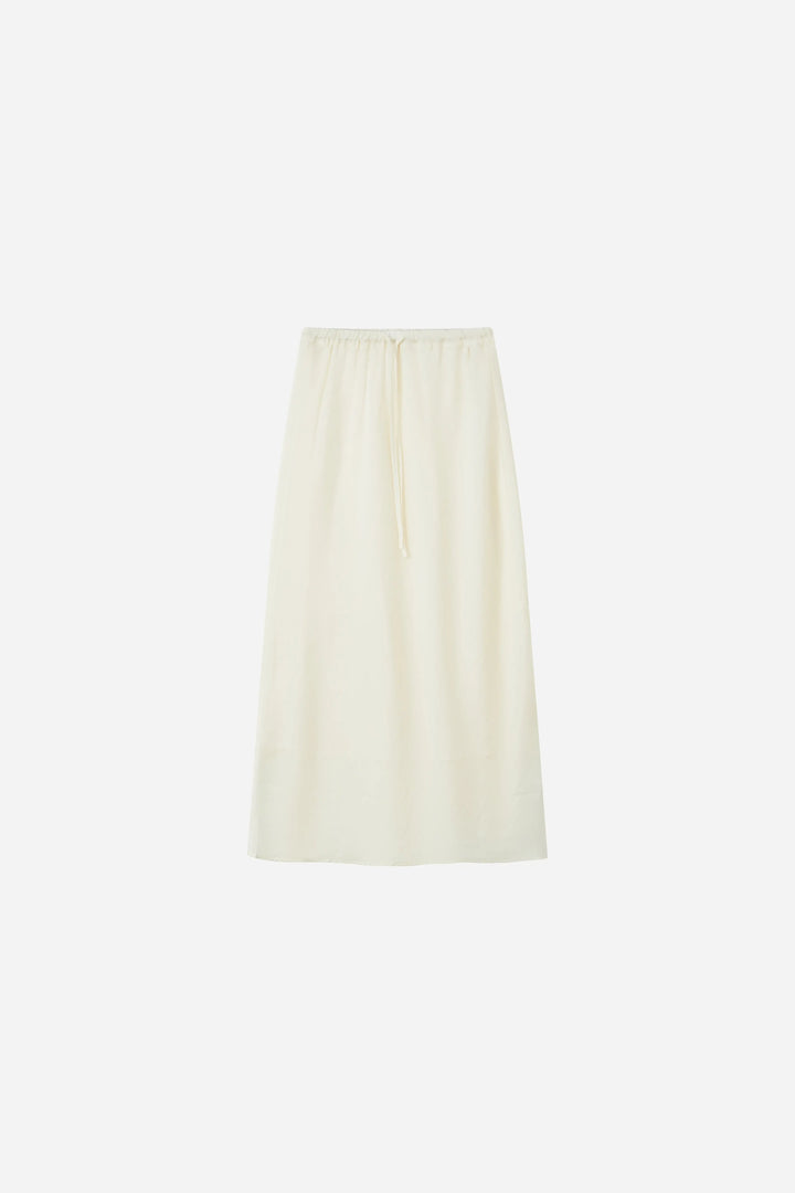 An image of a   20354OL Flowy Tencel Midi Skirt by  Mirra Masa