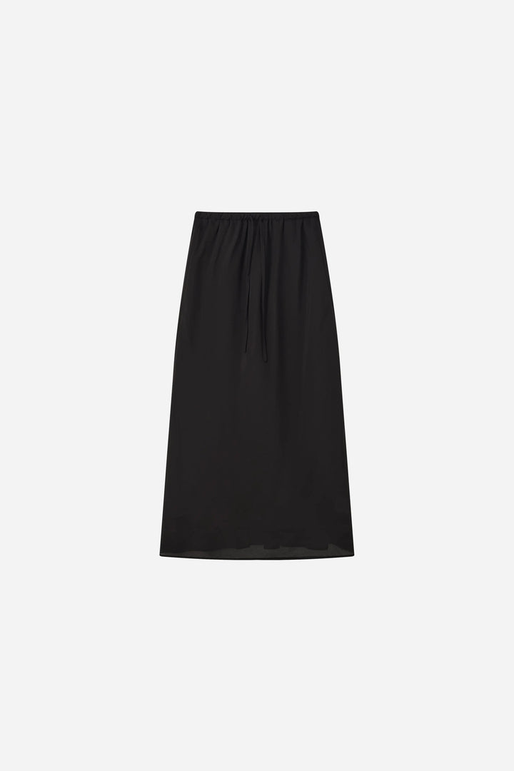 An image of a   20354OL Flowy Tencel Midi Skirt by  Mirra Masa