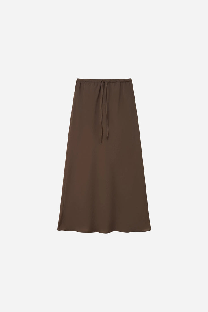 An image of a   20354OL Flowy Tencel Midi Skirt by  Mirra Masa