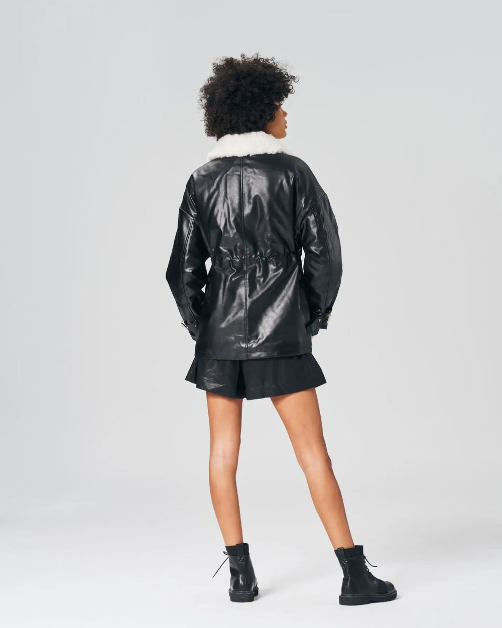 An image of a   203ZR3093 Vegan Jacket by  Mirra Masa