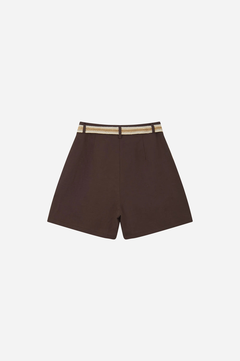 An image of a   20537 Belted Linen Shorts by  Mirra Masa
