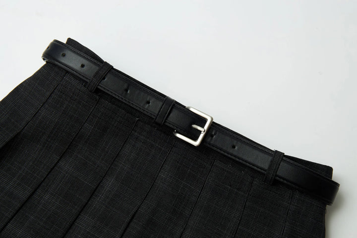 An image of a   20584 Pleated Mini Skirt by  Mirra Masa