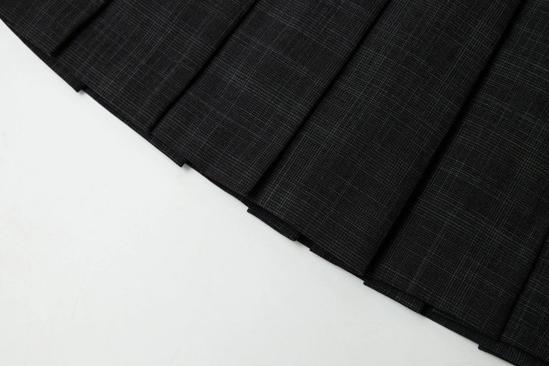 An image of a   20584 Pleated Mini Skirt by  Mirra Masa