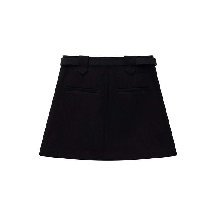 An image of a   20621 A-Line Mini Skirt by  Mirra Masa