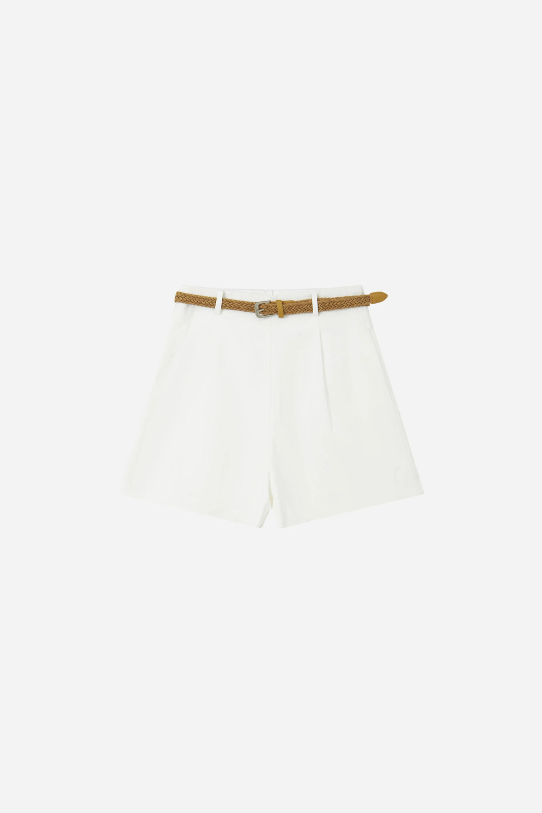 An image of a   20955 High-Rise Belted Shorts by  Mirra Masa