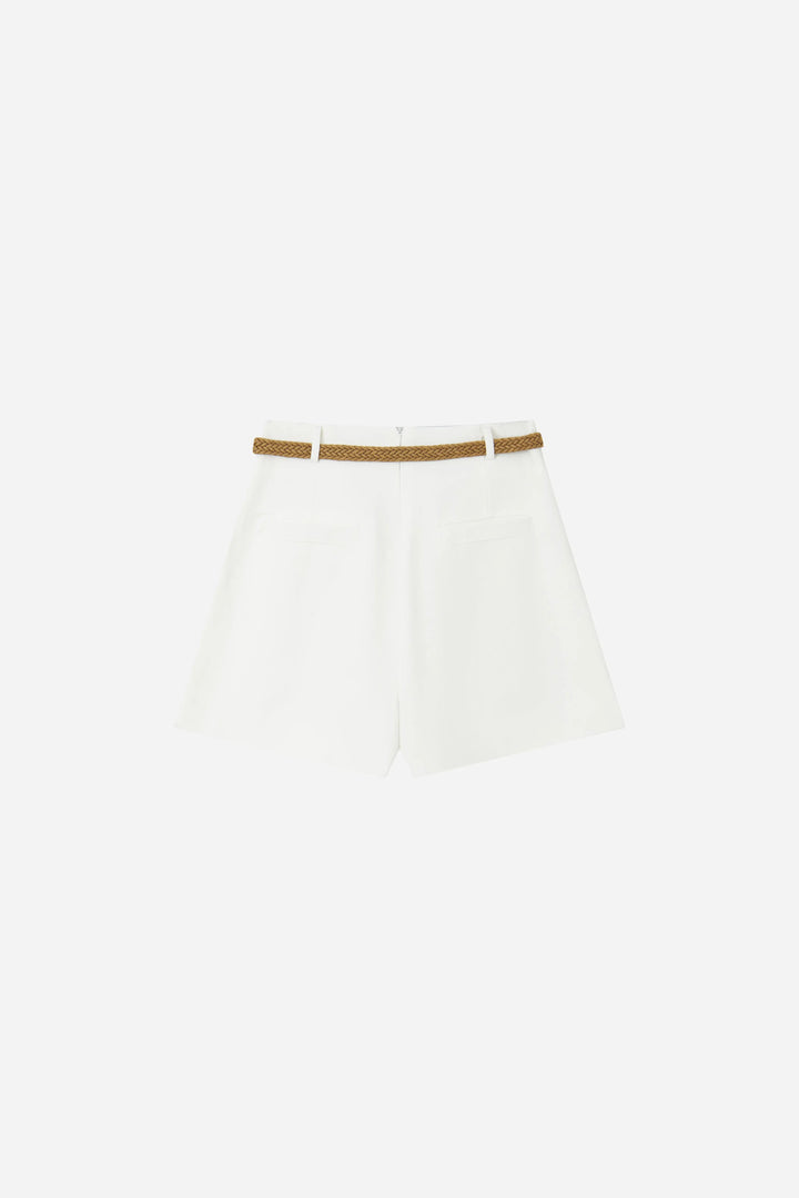 An image of a   20955 High-Rise Belted Shorts by  Mirra Masa