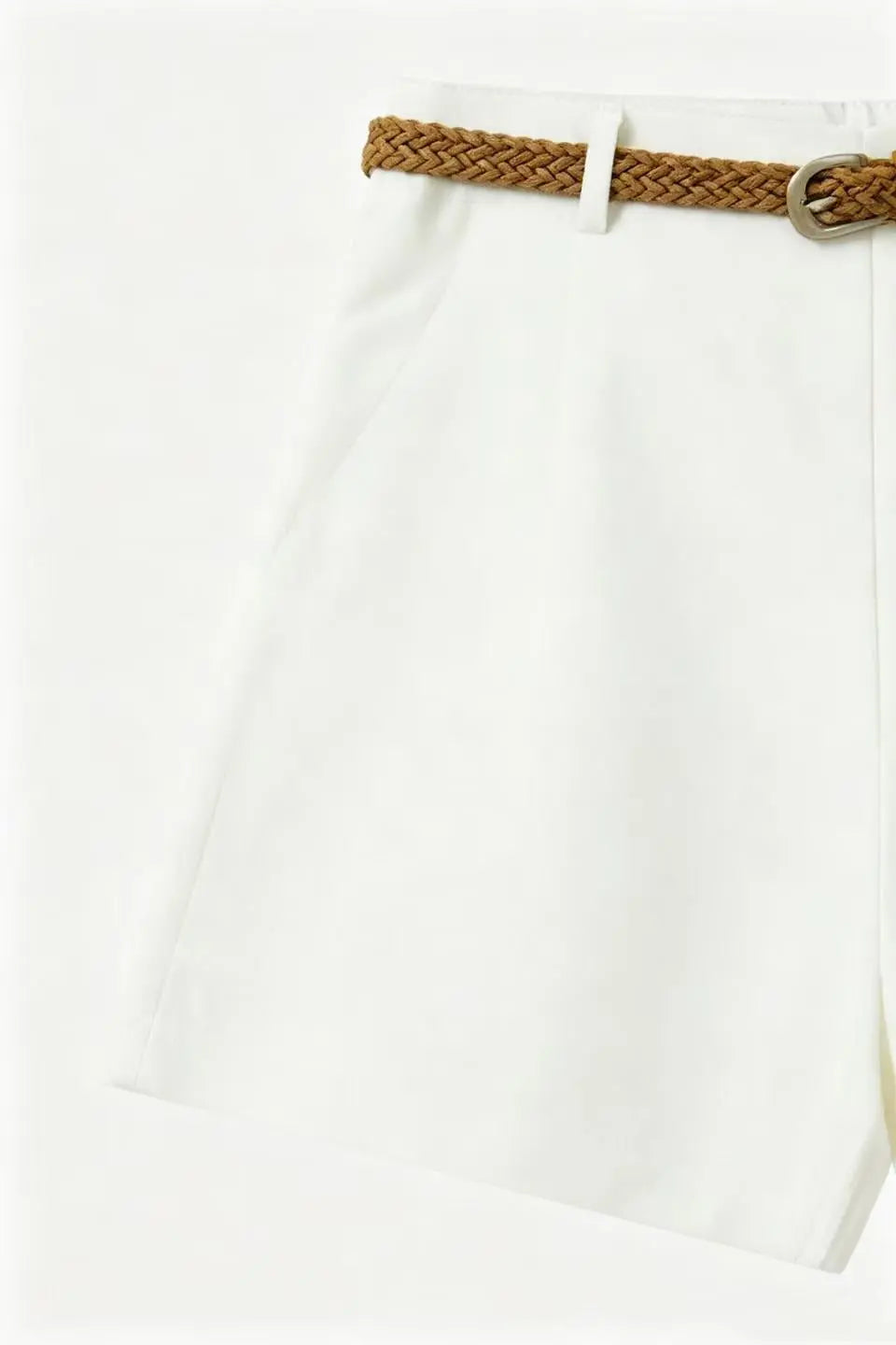 An image of a   20955 High-Rise Belted Shorts by  Mirra Masa