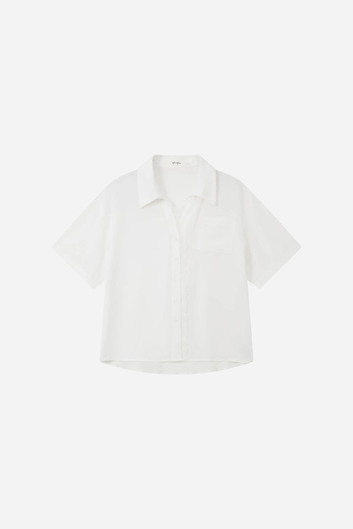 An image of a   21125 Laced Collared Shirt by  Mirra Masa