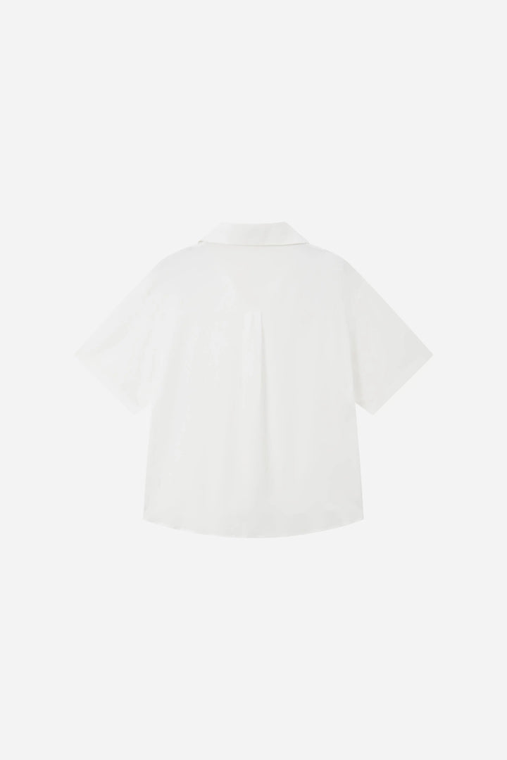 An image of a   21125 Laced Collared Shirt by  Mirra Masa