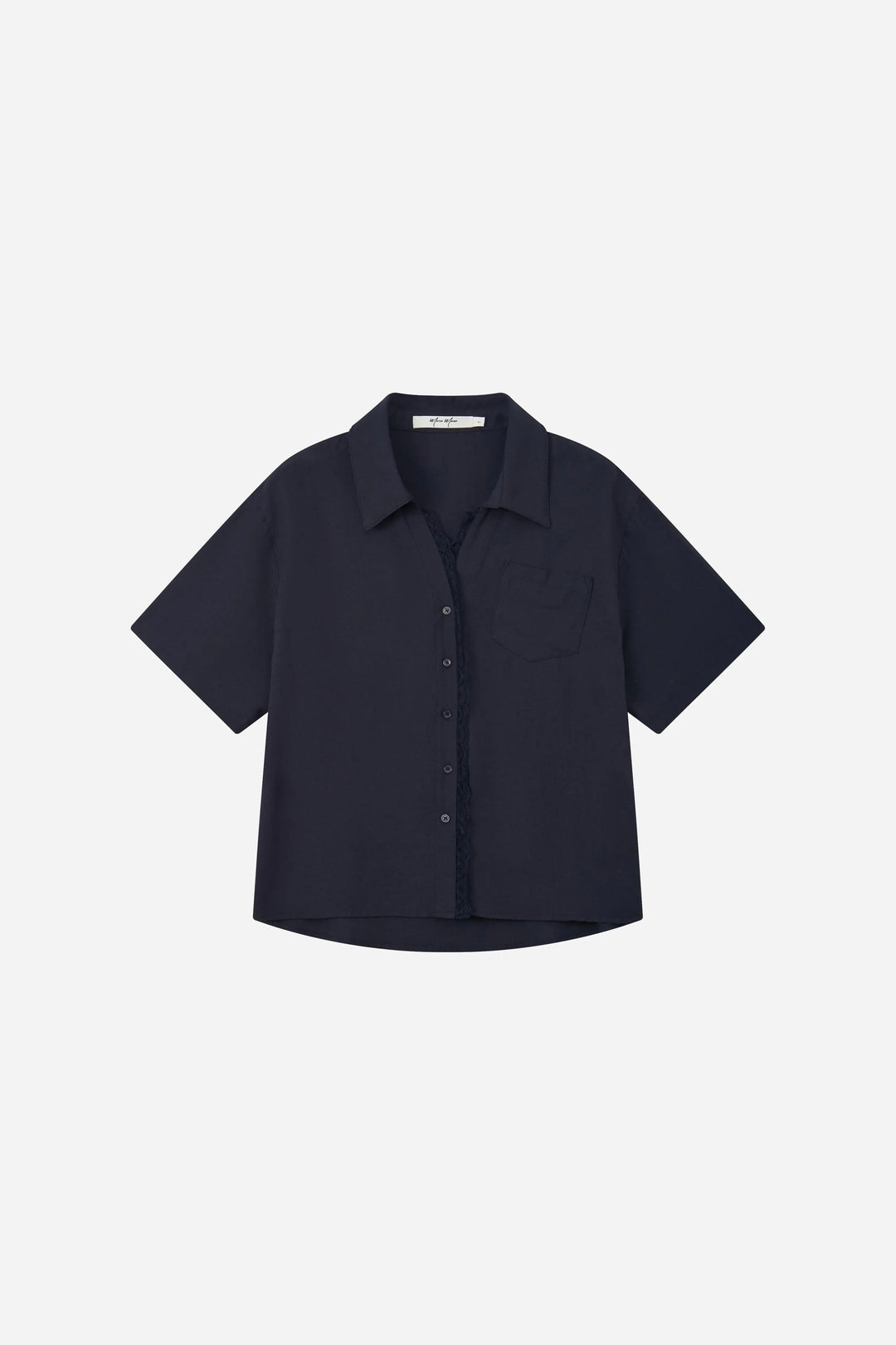 An image of a   21125 Laced Collared Shirt by  Mirra Masa