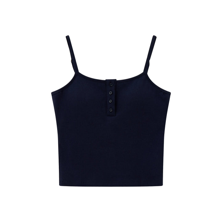 An image of a   21134 Padded Slip Top with Buttons by  Mirra Masa