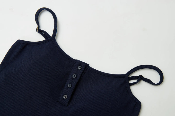 An image of a   21134 Padded Slip Top with Buttons by  Mirra Masa