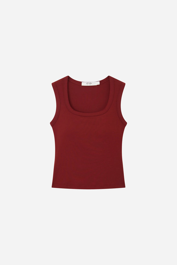 An image of a   21211 Padded Scoop Neck Tank by  Mirra Masa