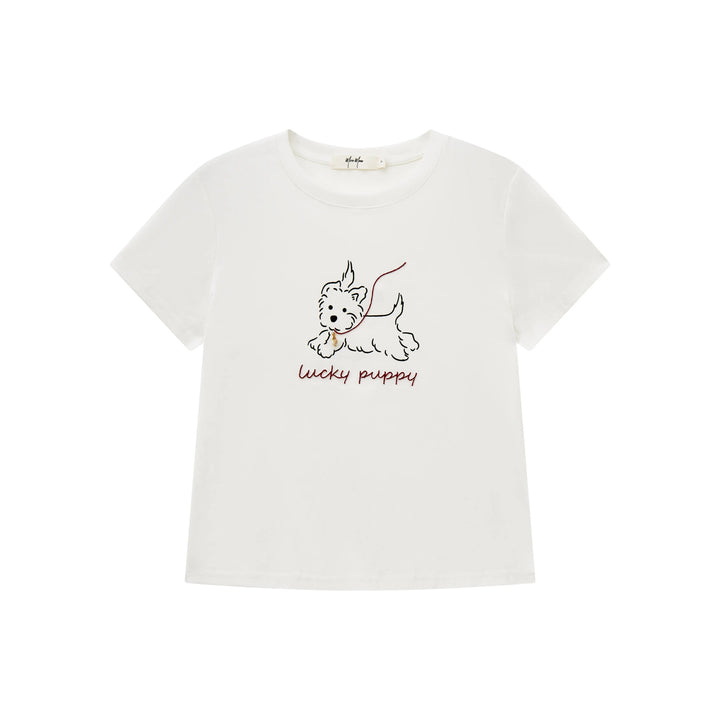 An image of a  White 21221 Graphic T-Shirt by  Mirra Masa