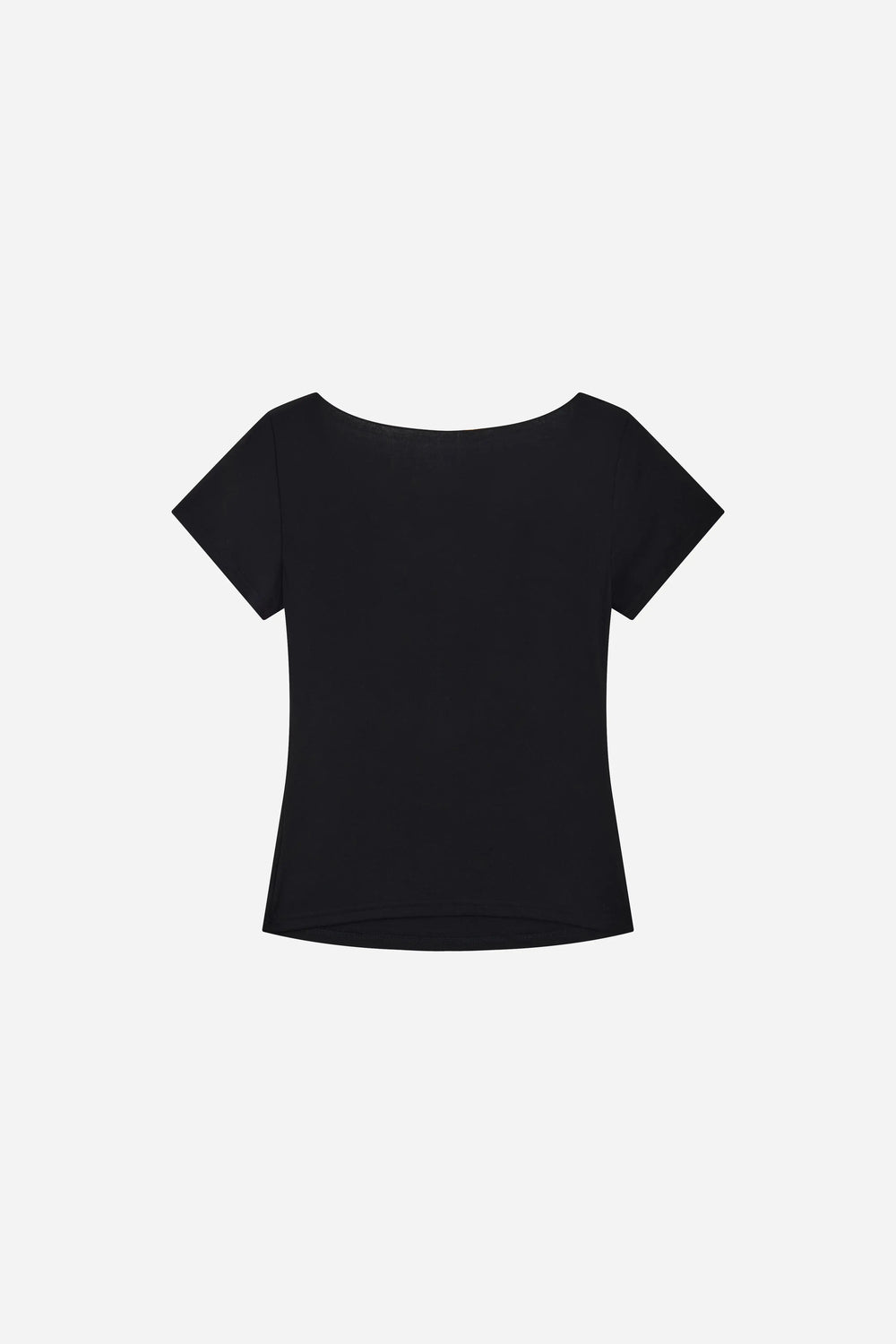 An image of a   21382 Twist-Front Fitted Tee by  Mirra Masa