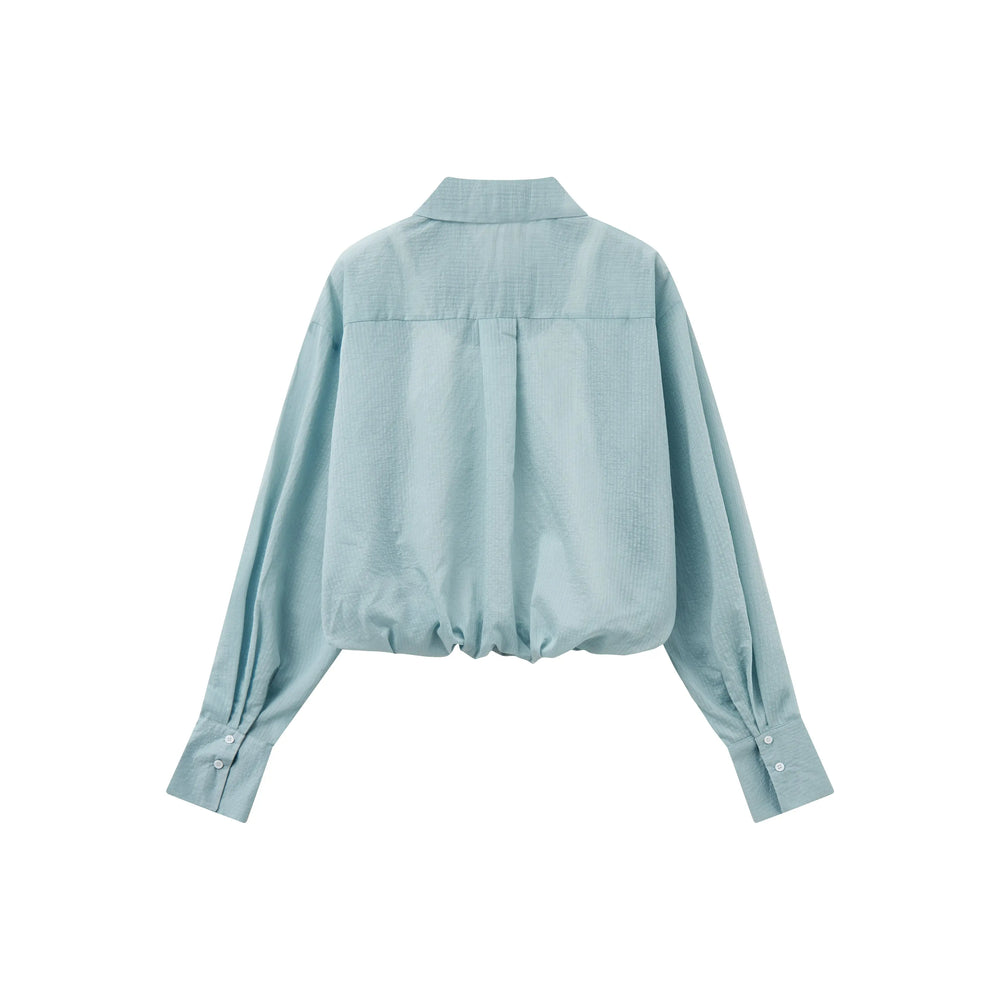An image of a   21485 Cropped and Layered Shirt by  Mirra Masa