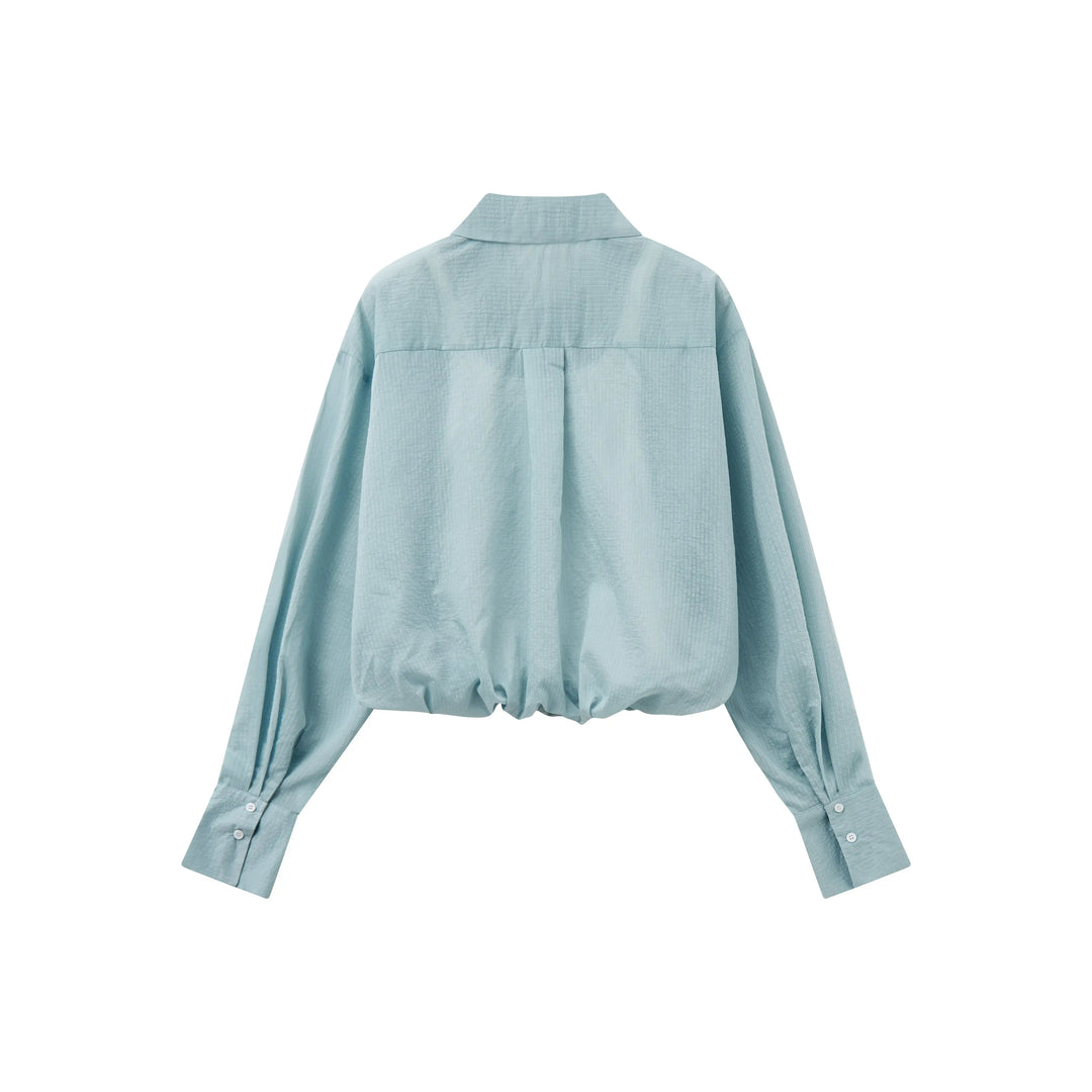 An image of a   21485 Cropped and Layered Shirt by  Mirra Masa