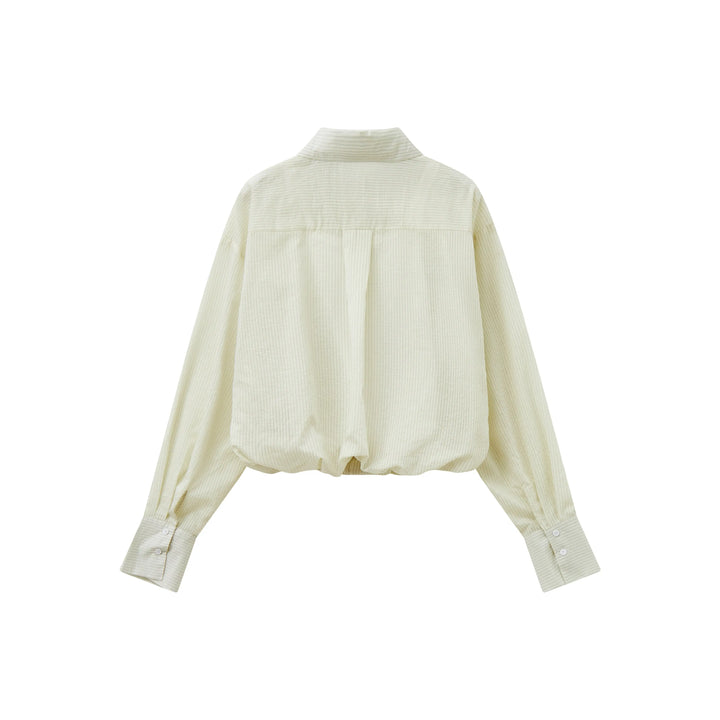 An image of a   21485 Cropped and Layered Shirt by  Mirra Masa