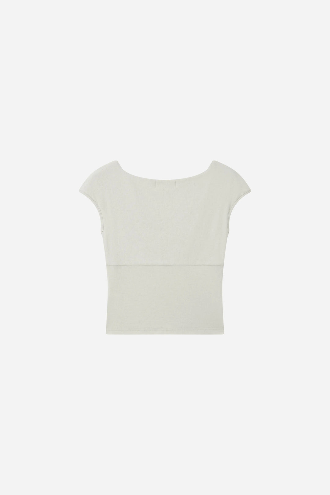 An image of a   21522 Twist Front Cap Sleeve Tee by  Mirra Masa