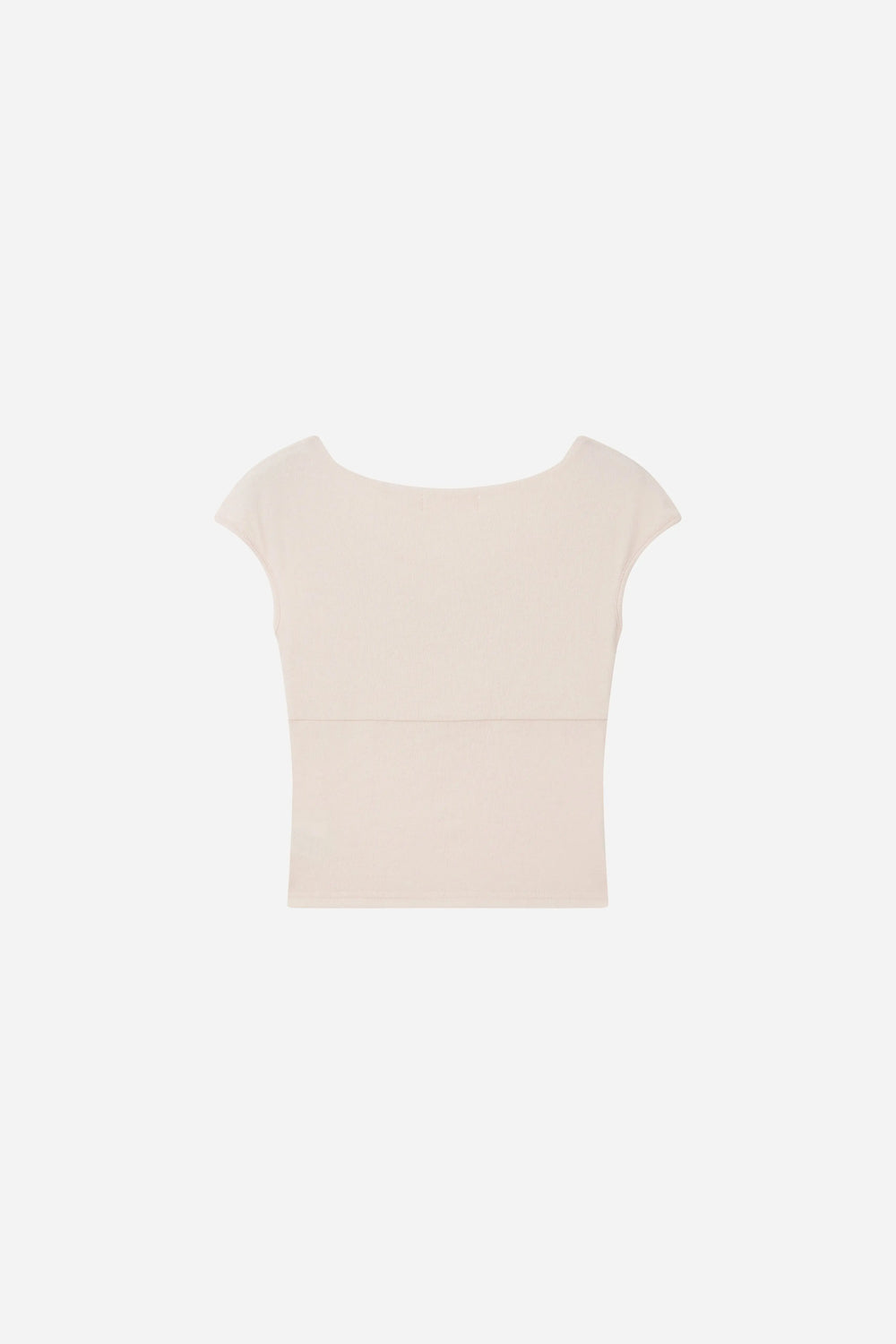 An image of a   21522 Twist Front Cap Sleeve Tee by  Mirra Masa