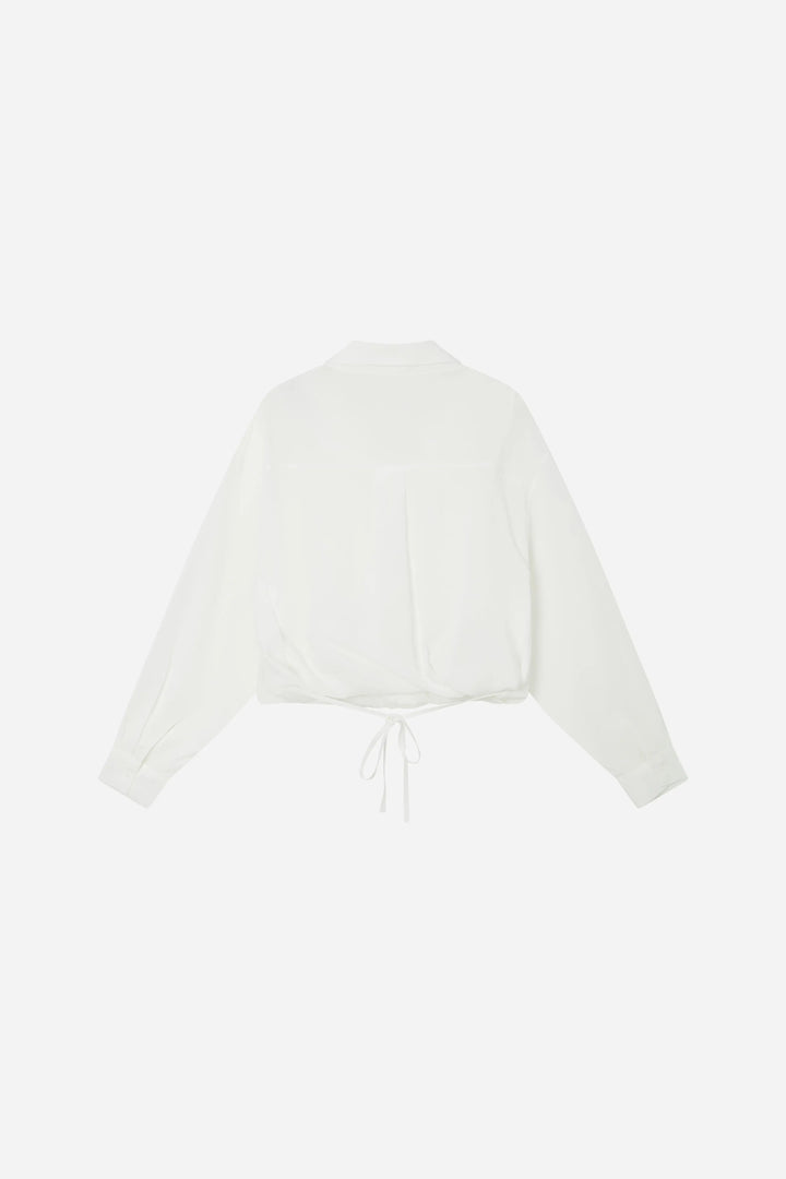 An image of a   21593 Layered Lace Trim Blouse by  Mirra Masa