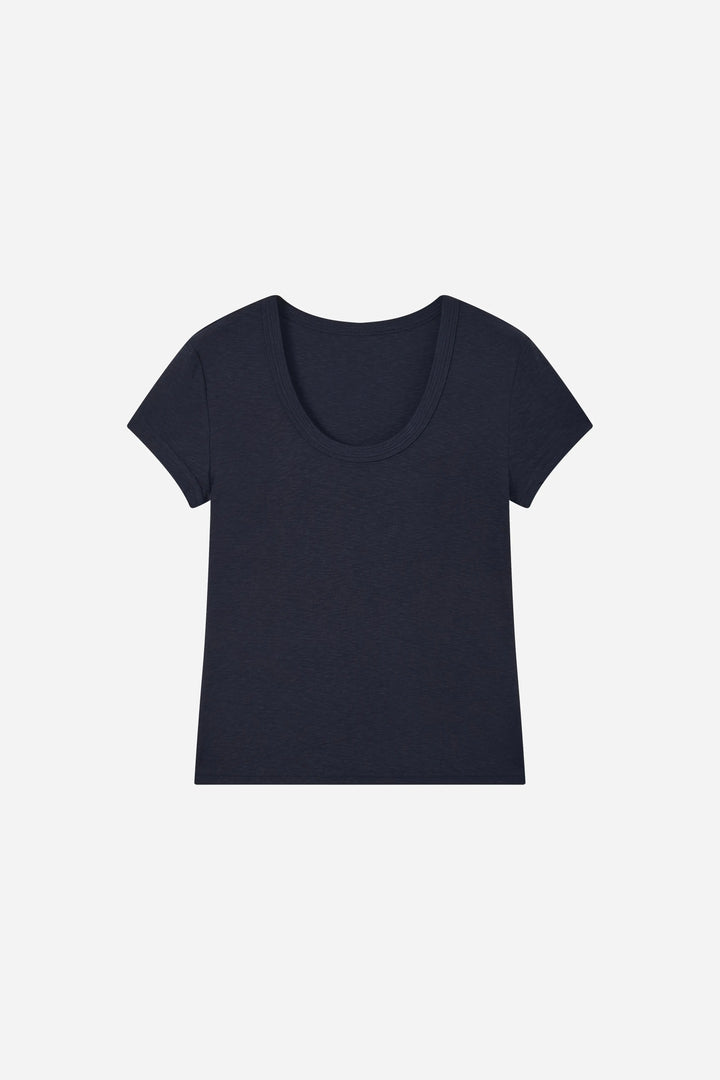 An image of a   21606 Scoop Neck Tee by  Mirra Masa
