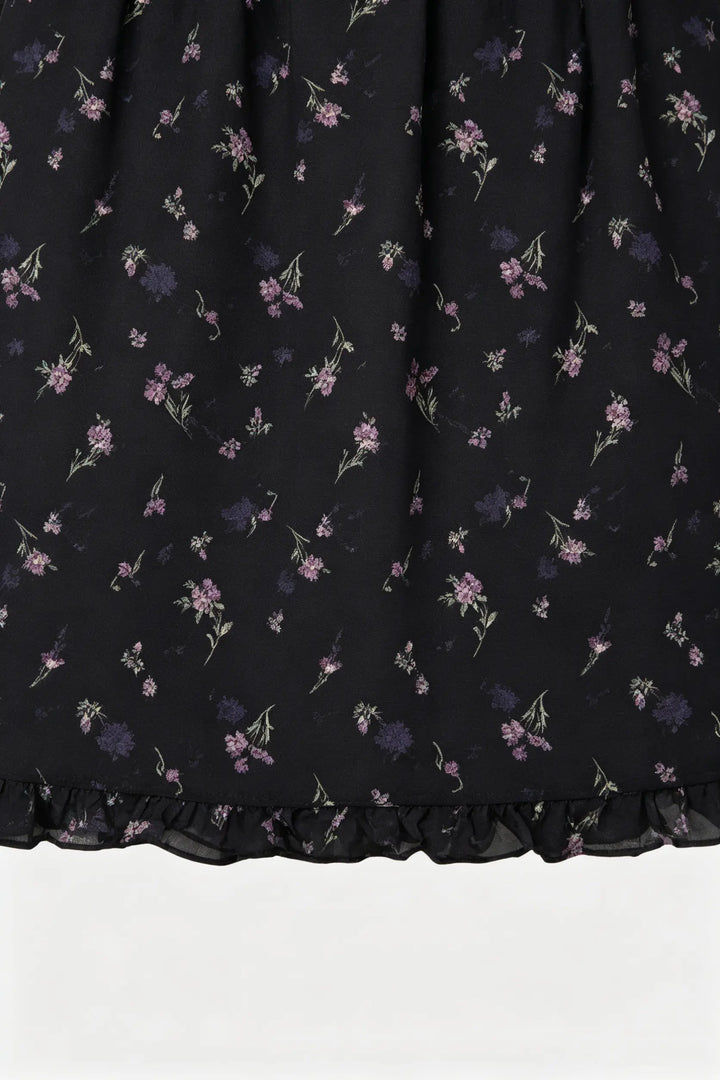 An image of a   21619 Floral A-Line Mini Skirt by  Mirra Masa