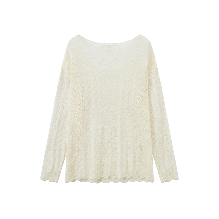 An image of a   21653 Breezy Layering Knit Top by  Mirra Masa