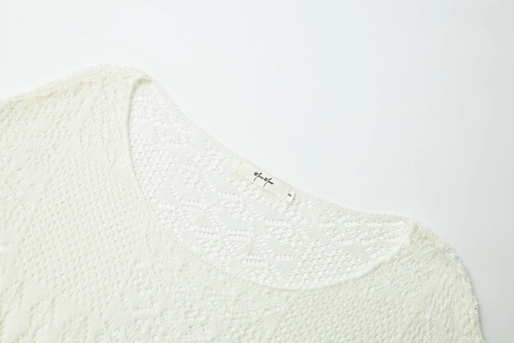 An image of a   21653 Breezy Layering Knit Top by  Mirra Masa