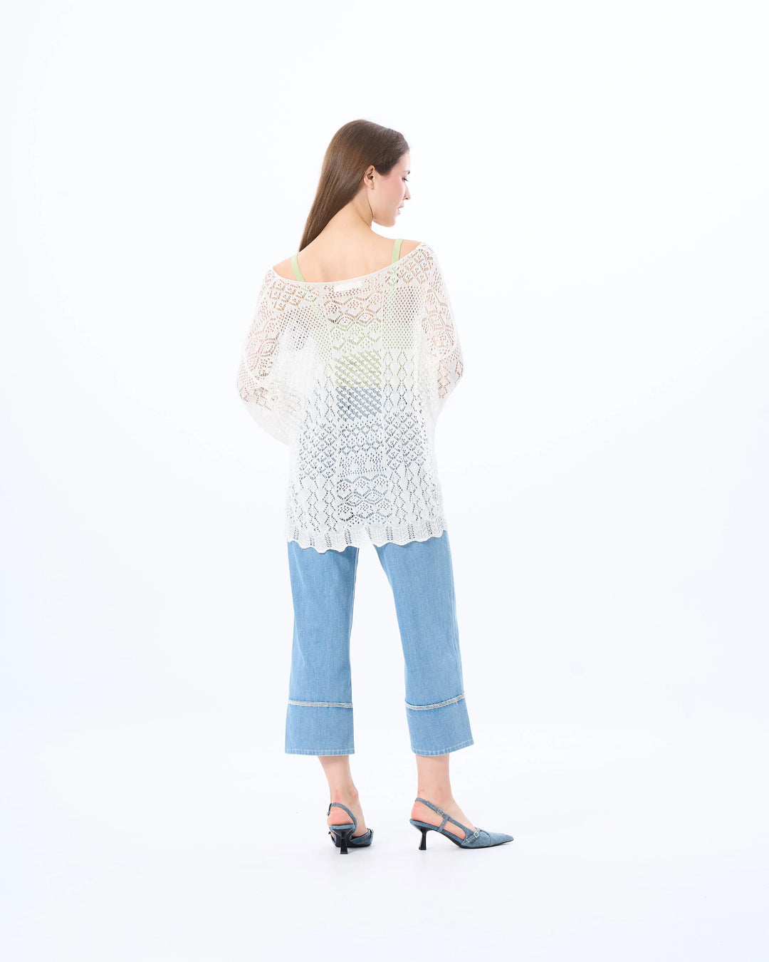 An image of a   21653 Breezy Layering Knit Top by  Mirra Masa