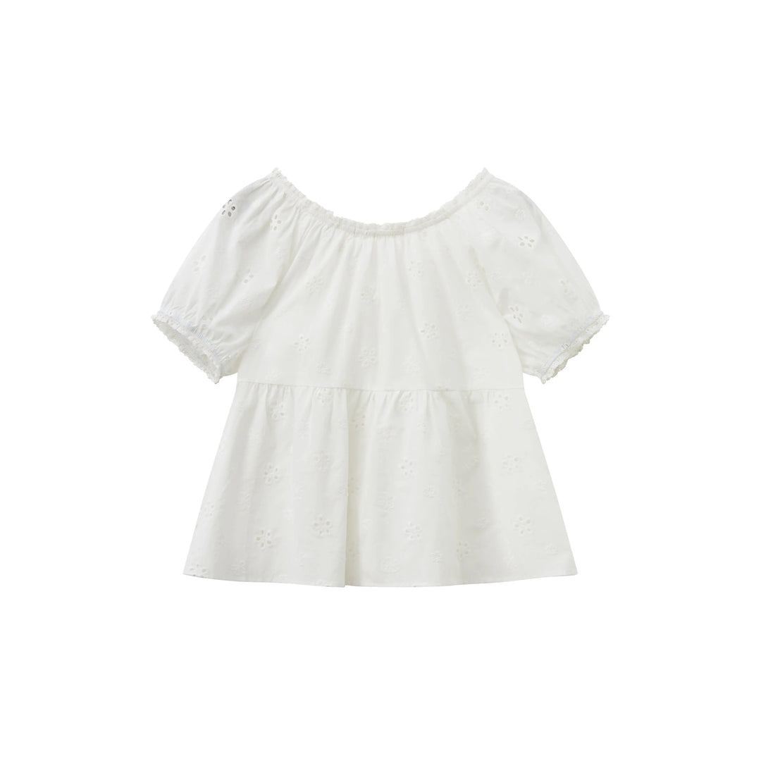 An image of a   21663 Roundneck Blouse by  Mirra Masa