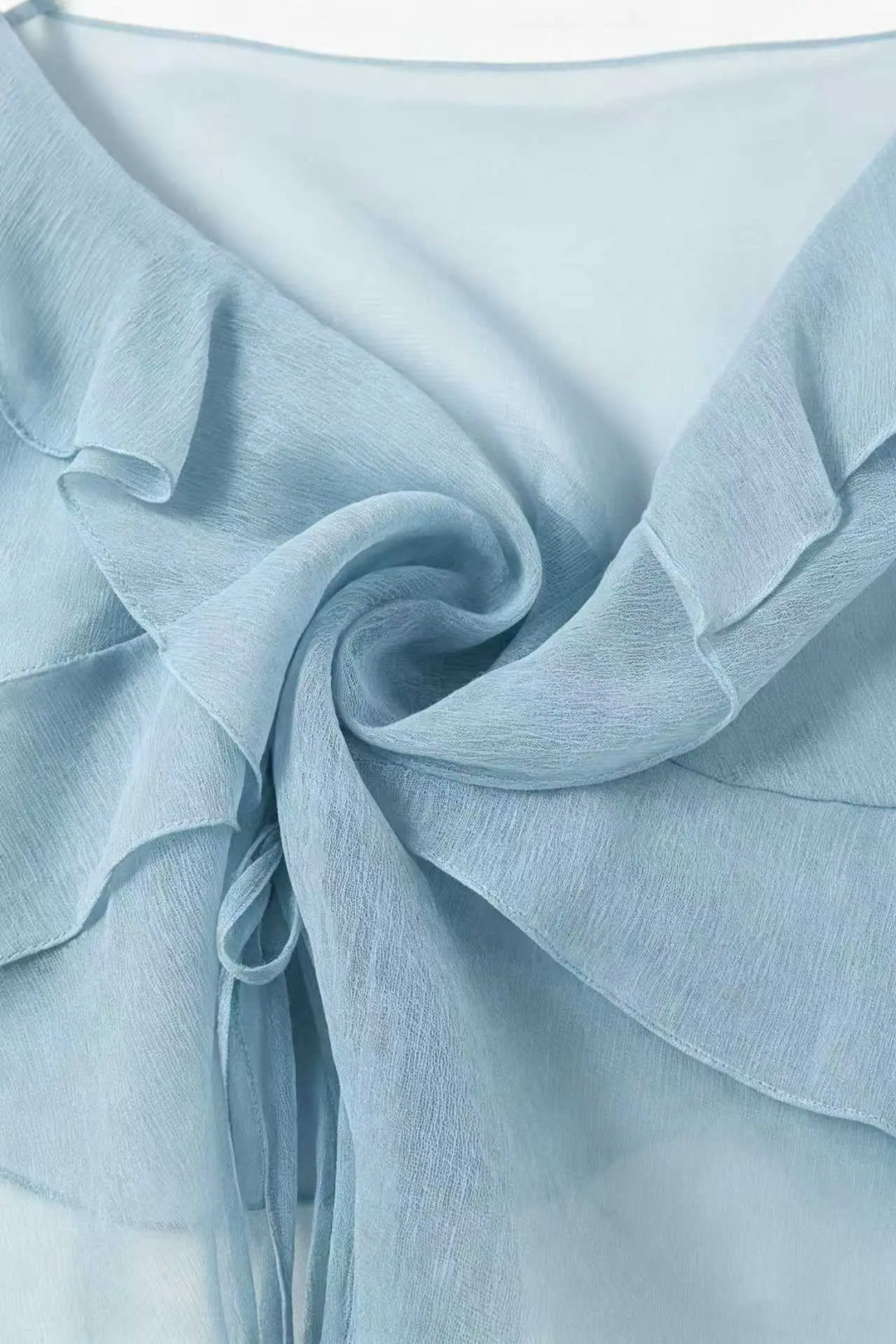 An image of a   21792 Ruffled Tie-Front Camisole by  Mirra Masa