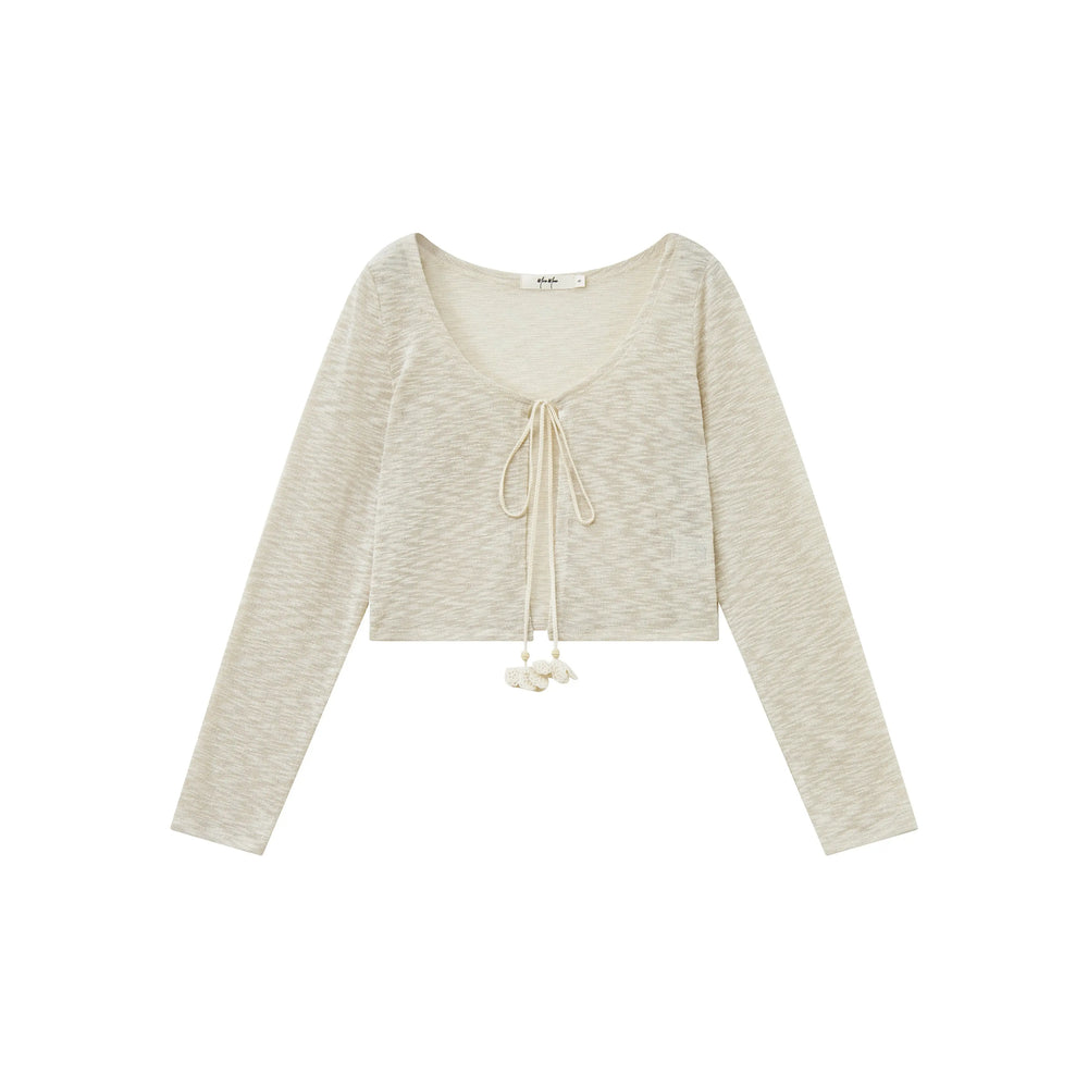 An image of a   21823 Sheer Knit Top by  Mirra Masa