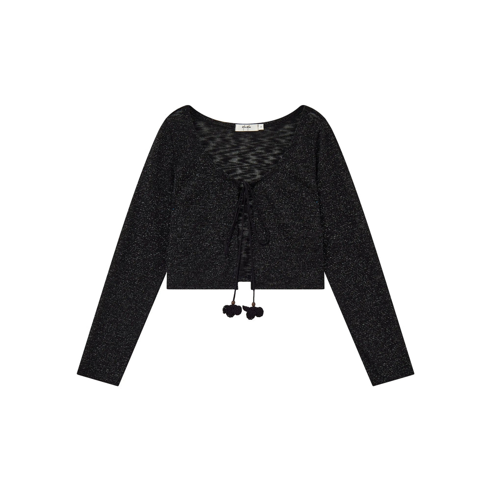 An image of a   21823 Sheer Knit Top by  Mirra Masa