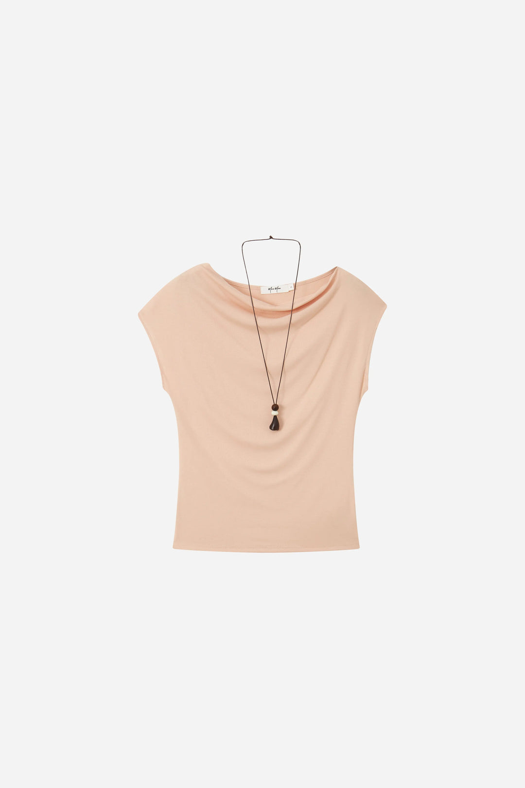 An image of a   21845 Draped Off-Shoulder Tee by  Mirra Masa