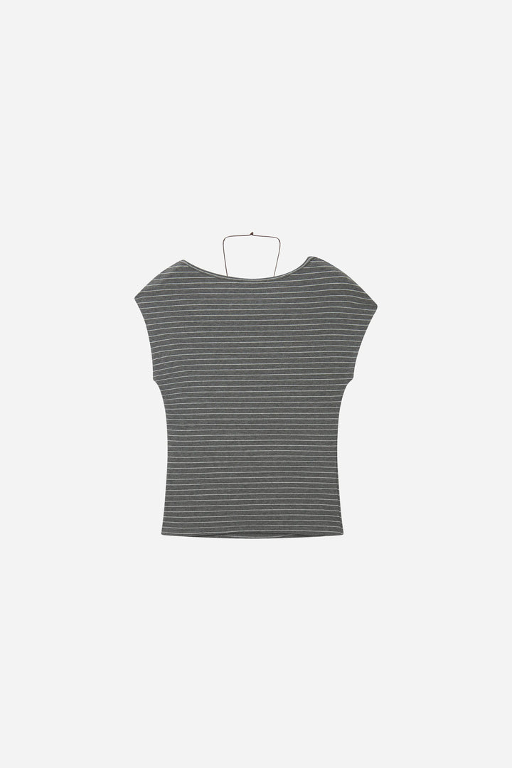 An image of a   21845 Draped Off-Shoulder Tee by  Mirra Masa